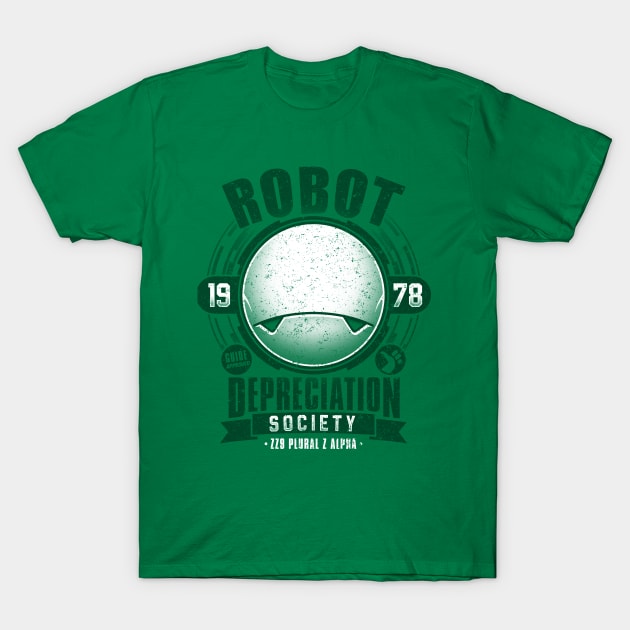 Robot Depreciation Society T-Shirt by adho1982